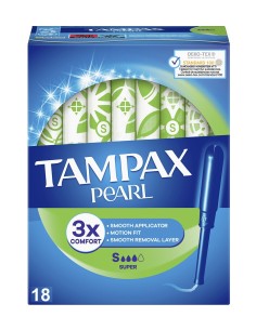 Tampax Pearl Super tampones con aplicador

