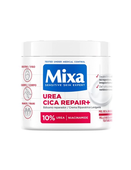 Bálsamo corporal reparador Mixa Urea Cica Repair+.