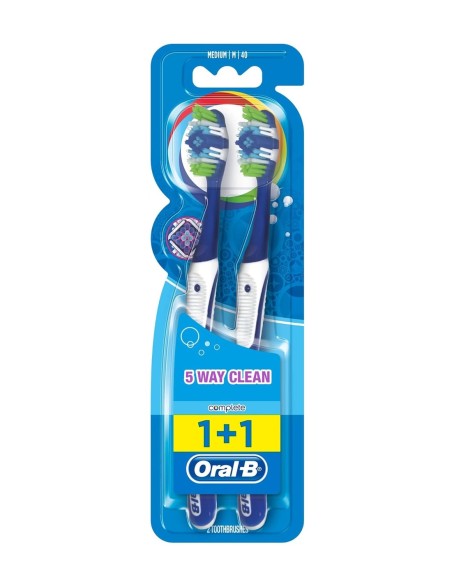 Oral-B Complete Clean 5 cepillo dental pack de 2.