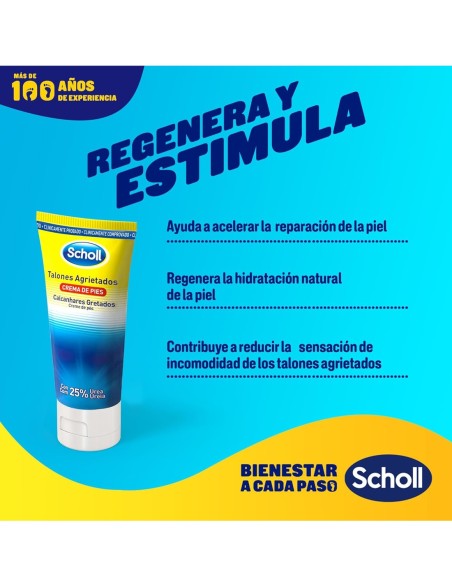Tratamiento Scholl para pies secos y agrietados.