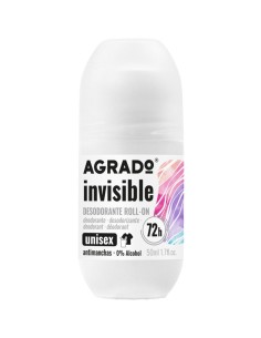 Desodorante roll-on Agrado Invisible anti-manchas.