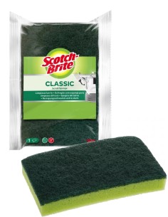 SCOTCH BRITE Estropajo con Esponja para Cocina 1 Unidad