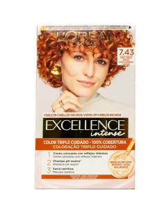 Excellence Creme 7.43 Rubio Cobrizo Dorado