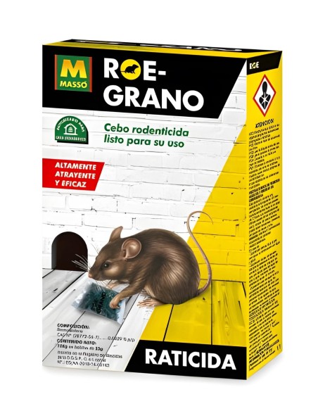 ROE Grano Raticida 150g - Cebo en grano para ratas y ratones