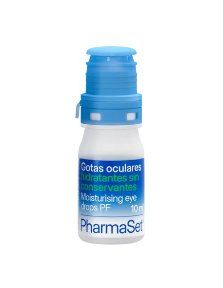 Gotas oculares Pharmaset para ojos secos.