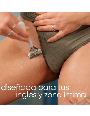 Máquina depilatoria Gillette Venus zonas sensibles.