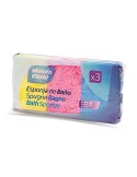 ESPONJA BAÑO LOTE DE 3 UDS MUNDO FLORAL