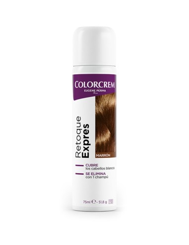Colorcrem Retoque Expres tono marrón.

