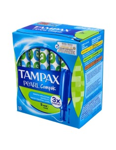 Caja de tampones Tampax Compak Pearl Super