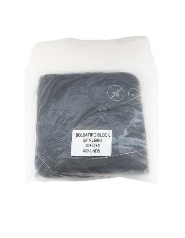 Pack de 400 bolsas de residuos caninos negras 20X30 cm.