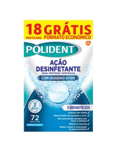 Polident pastillas limpiadoras oxígeno activo 72 uds