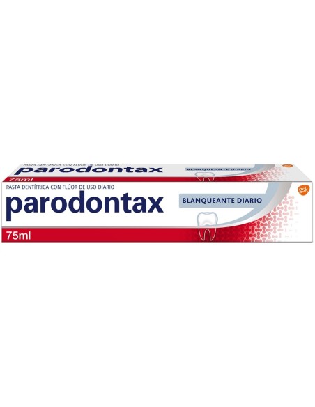 Parodontax blanqueamiento diario pasta de dientes.