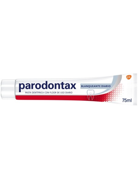 Parodontax para encías sanas y dientes blancos.