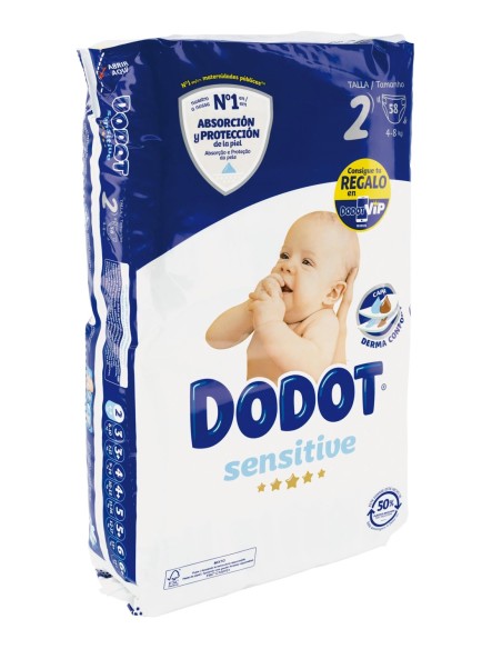 Pañales Dodot Sensitive Talla 2 58 uds.