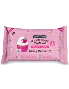 The Fruit toallitas húmedas nata y fresa.