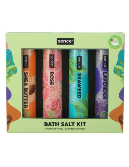 Set de sales de baño Sence 4 fragancias.

