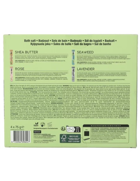 Sales de baño Sence para un baño relajante.