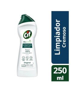 Cif Crema Blanco 250 ml elimina la suciedad difícil en cocina y baño

