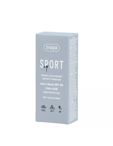 Ziaja Sport protector solar para el rostro SPF50.