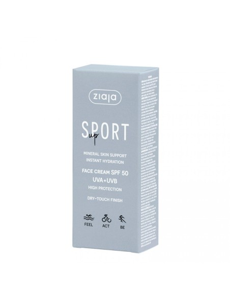 Ziaja Sport protector solar para el rostro SPF50.