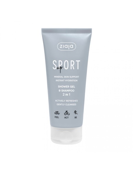 Gel de ducha y champú Ziaja Sport.