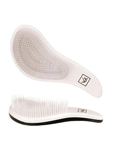 Cepillo desenredante pequeño para cabello sin tirones.