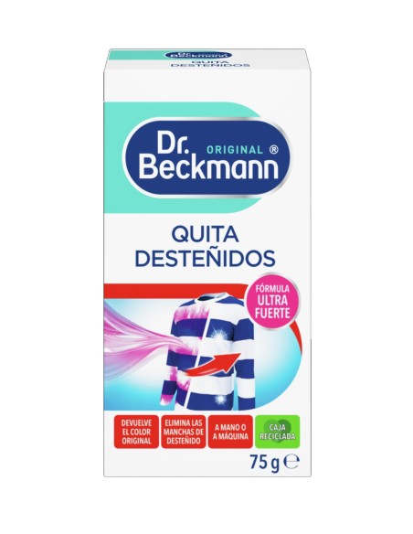 Dr. Beckmann Quitamanchas Desteñidos, caja de 75 gramos.