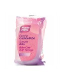 ESPONJA DE BAÑO BEBE SUAVE OVALADA COLORES SURTIDOS