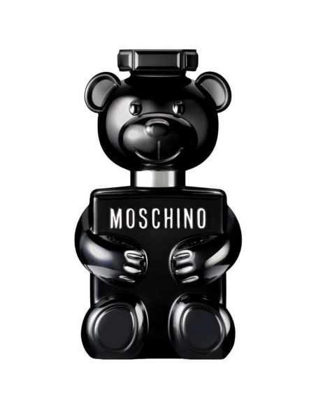 Frasco lacado negro de Moschino Toy Boy Eau de Parfum 100ml