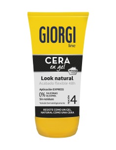 Giorgi cera en gel look natural.