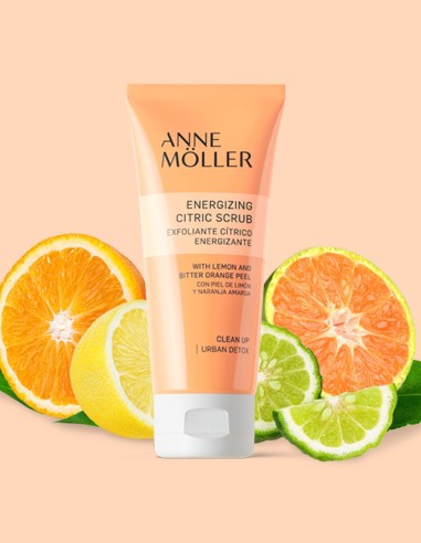 Anne Moller exfoliante cítrico para piel radiante.