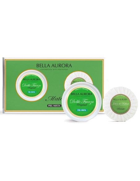 Pack Bella Aurora Doble Fuerza crema y jabón piel mixta.