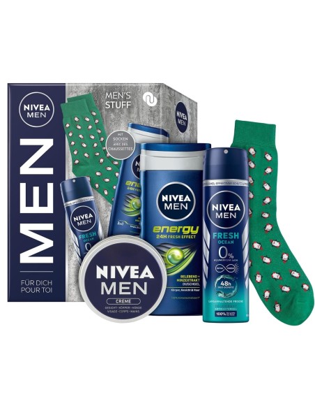 NIVEA MEN SET DE CUIDADO HIDRATANTE + CALCETINES