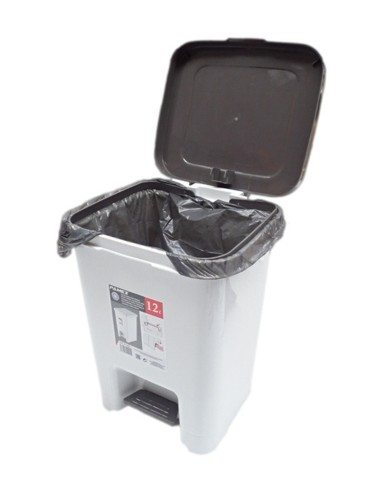 Papelera plástico 12L higiénica cocina.