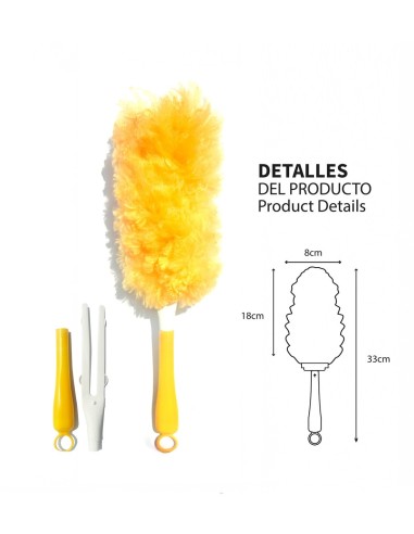 Plumero Atrapapolvo 360º Pamex 1 Mango + 5 Recambios