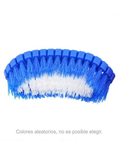 Cepillo flexible ergonómico limpieza esquinas.