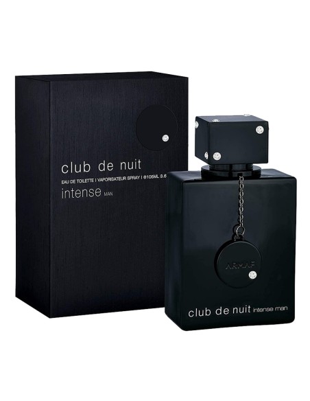 Vista del perfume masculino amaderado y ahumado Armaf Club de Nuit Intense Man