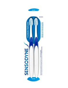 Pack 2 cepillos dentales Sensodyne suave.