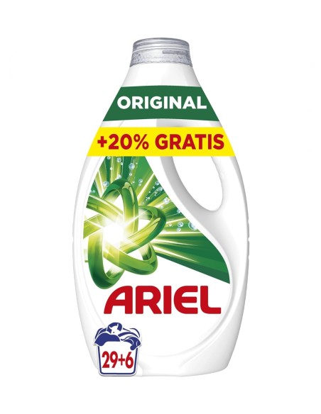 Ariel detergente líquido Original 35 dosis limpieza efectiva.