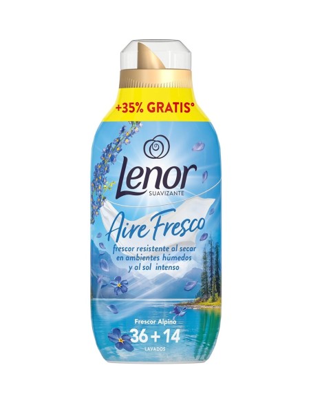 Lenor suavizante concentrado Aire Fresco Frescor Alpino 700 ml.