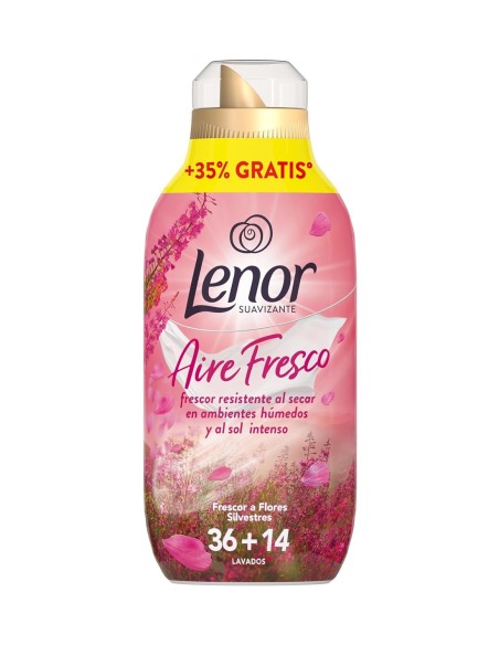 Lenor suavizante líquido concentrado Aire Fresco 700 ml flores.