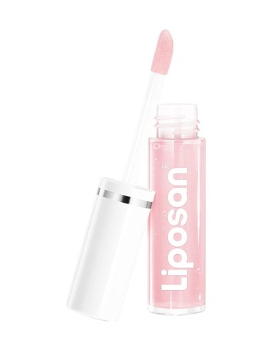 Aceite labial Liposan Clear Glow con fórmula vegana y aceites naturales.