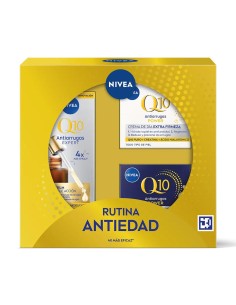 NIVEA Q10 Set Antiedad 3 Piezas | Sérum, Día SPF15 y Noche