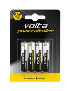 Pilas Alcalinas VOLTA Power AAA LR03 - Blíster 4 unidades