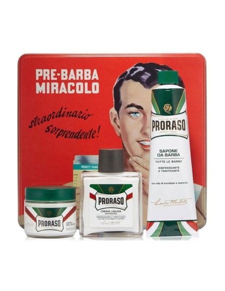 Estuche vintage Proraso set afeitado 3 piezas
