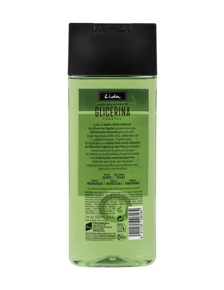 Jabón Glicerina y Aloe Vera Lida 600 ml