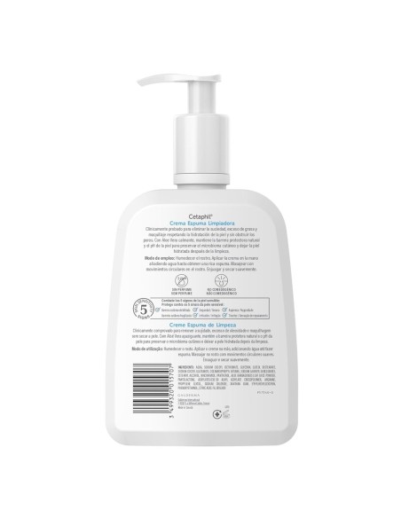 CETAPHIL CREMA ESPUMA LIMPIADORA 473 ML