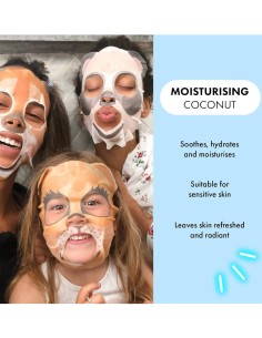 Mascarilla facial tela 7th Heaven Panda hidratación coco. 2