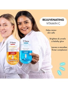 Mascarilla de tela iluminadora 7th Heaven vegana. 2