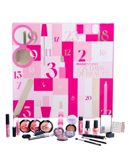 Set de maquillaje y accesorios para Navidad.